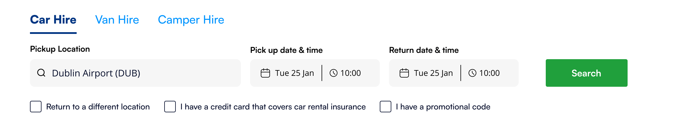 Irish car rentals